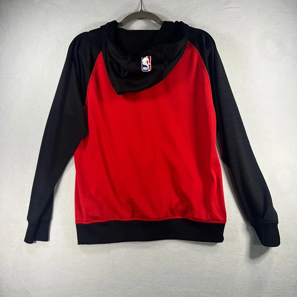 Adidas Chicago Bulls‎ NBA Full Zip Hoodie Red Black Basketball Men's Size S